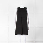 Me+Em Black Jersey Pocket Detail Sleeveless Shift Dress