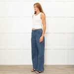 Khaite Blue Denim Kerrie Raw Edge Jeans
