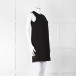 Me+Em Black Jersey Pocket Detail Sleeveless Shift Dress