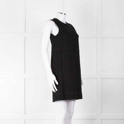 Me+Em Black Jersey Pocket Detail Sleeveless Shift Dress