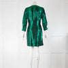 Maje Green Metallic Dress