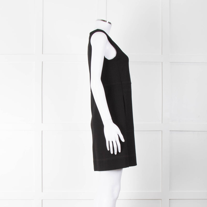 Me+Em Black Jersey Pocket Detail Sleeveless Shift Dress