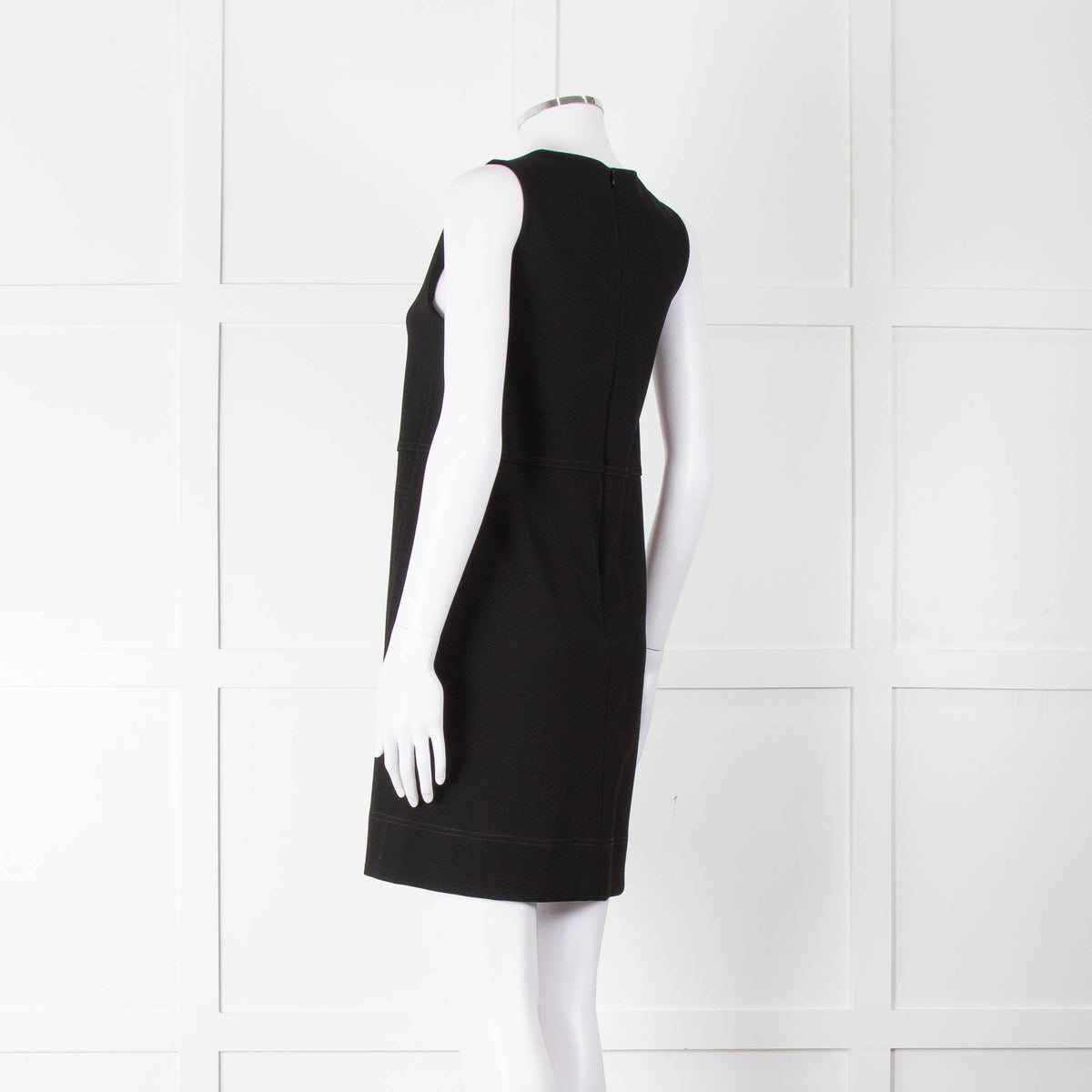 Me+Em Black Jersey Pocket Detail Sleeveless Shift Dress