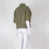 Me+Em Khaki Copper Buttons Front Buttons Cotton Shirt