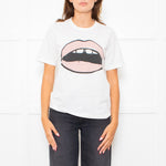 Markus Lupfer White Lip Print  T-Shirt