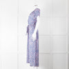 Primrose Park Pink Blue Leopard Print Short Sleeve Maxi Dress