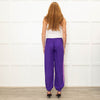 Serena Bute Purple Lilac Side Strap Elasticated Ankle Trousers