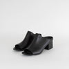 Philip Lim Black Open Block Heel Mules
