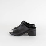 Philip Lim Black Open Block Heel Mules