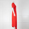 Victoria Beckham Red Backless Crepe Maxi Dress