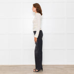 Raey Cream Button Up Long Sleeve Cashmere Jumper