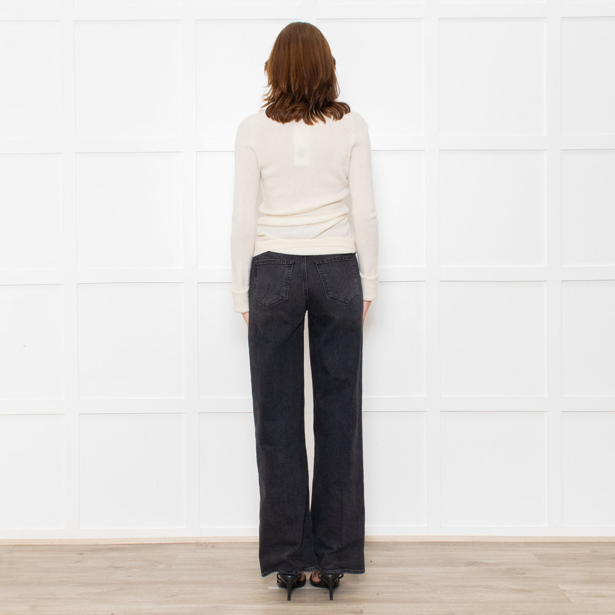 Raey Cream Button Up Long Sleeve Cashmere Jumper