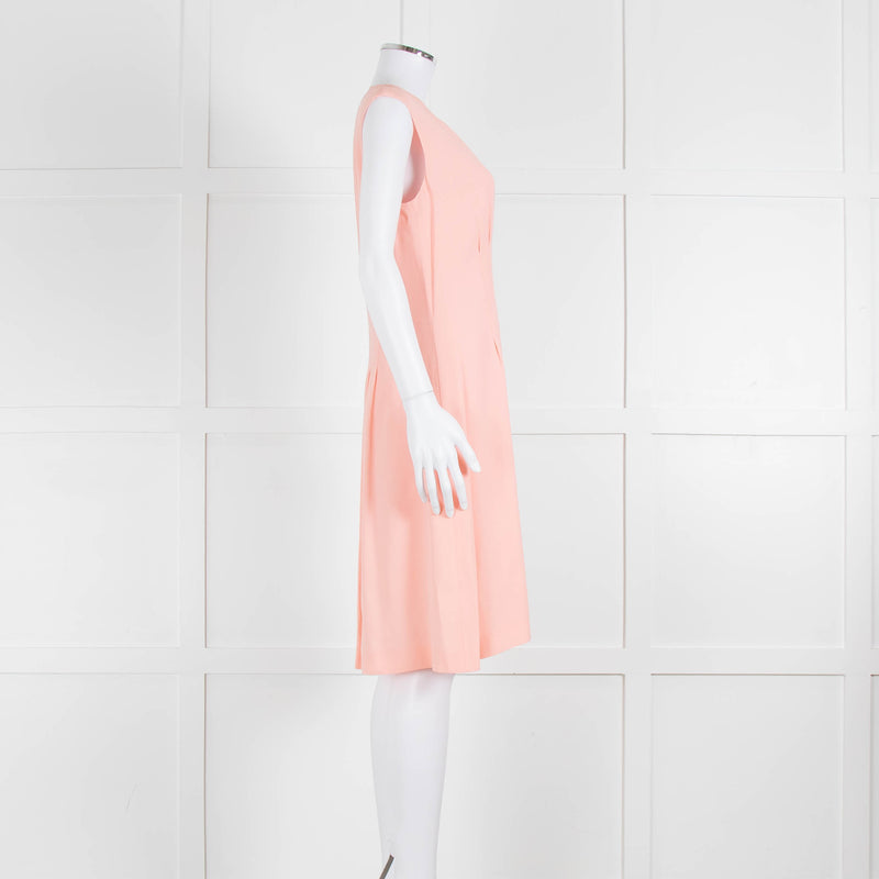Boss Hugo Boss Peach V-Neck Sleeveless Dress