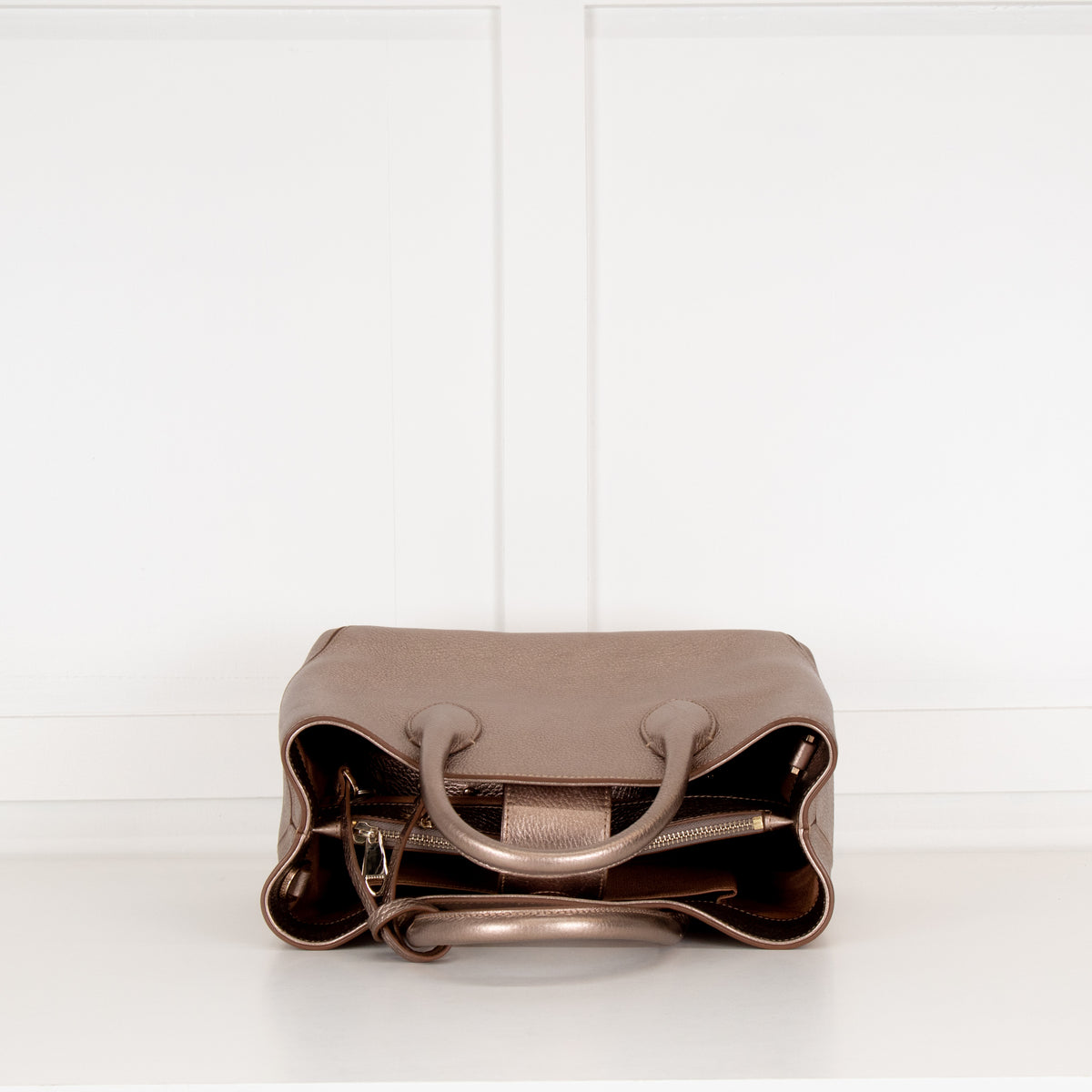 Aspinal of London Bronze Midi London Tote Bag