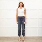 Rag & Bone Blue Dark Denim Print Joggers