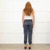 Rag & Bone Blue Dark Denim Print Joggers