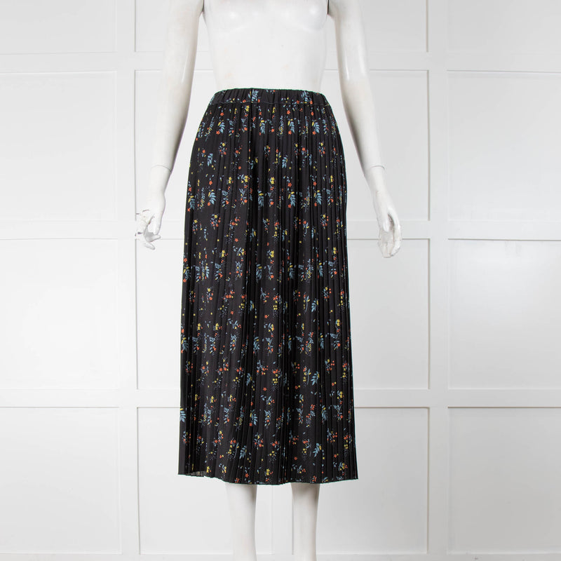 Nice Things Paloma S Black And Floral Skirt