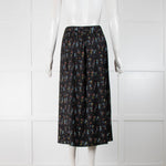 Nice Things Paloma S Black And Floral Skirt