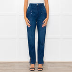 Isabel Marant Blue Ankle Zip Jeans