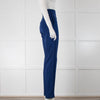 Sandro Blue and Black Patterned Straight Leg Suit Trousers