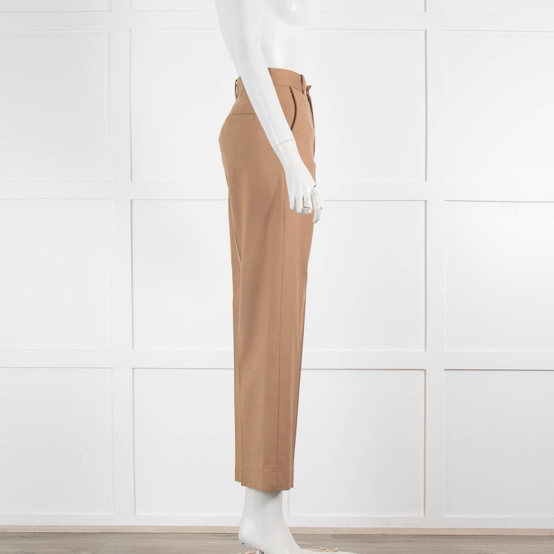 Maje Pale Tan Tailored Trousers