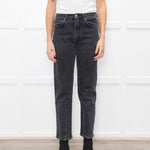 Toteme Black Washed Twisted Seam Jeans