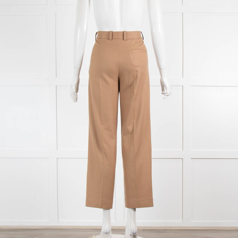 Maje Pale Tan Tailored Trousers