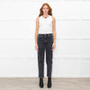 Toteme Black Washed Twisted Seam Jeans