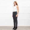 Toteme Black Washed Twisted Seam Jeans