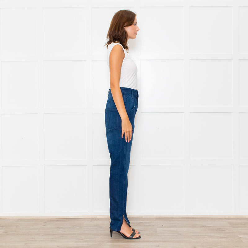 Isabel Marant Blue Ankle Zip Jeans