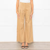 Me + Em Beige Front Pleats Wide Leg Trousers