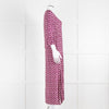 Goodmatch Cream Purple V-Neck Side Slit Long Dress