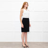 Miu Miu Black Wool Pencil Skirt