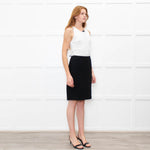 Miu Miu Black Wool Pencil Skirt