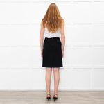 Miu Miu Black Wool Pencil Skirt