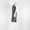 Weekend Max Mara Black Cream Floral Sleeveless Dress