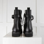 Marc Cain Black Leather Ankle Boot