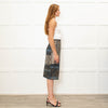 Preen Khaki Multicolour Snake Print Pencil Skirt