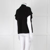 Part Two Black Cashmere V Neck Short Sleeve Jumper