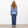 Sandro Blue Floral Long Sleeve Shirt