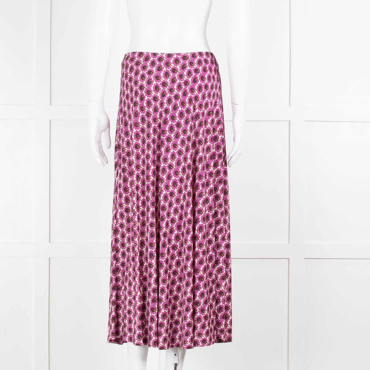 Goodmatch Cream Purple Floral Skirt