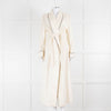 Loro Piana Cream Brown Trim Cashmere Dressing Gown