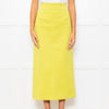Tibi Neon Green Maxi Skirt