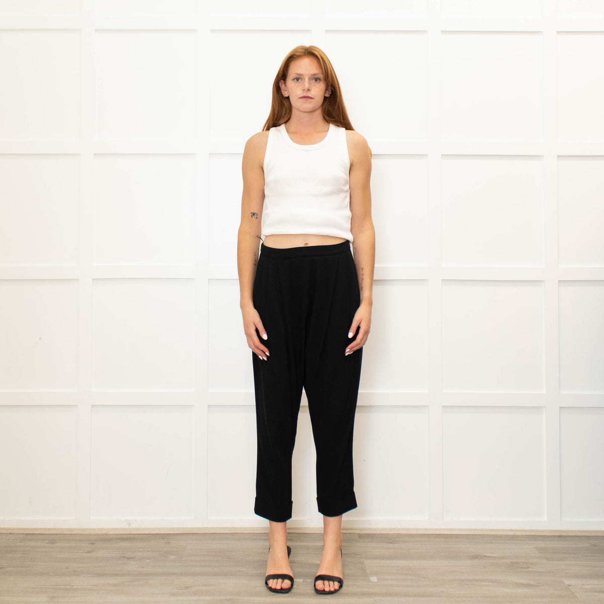 Alexander McQueen Black Culottes Trousers