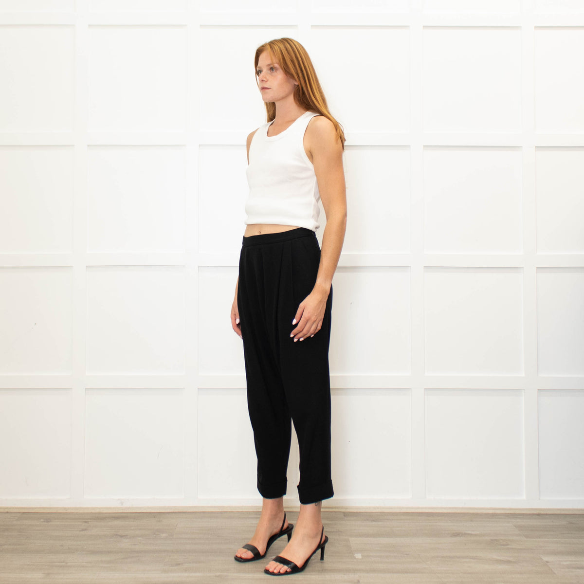 Alexander McQueen Black Culottes Trousers