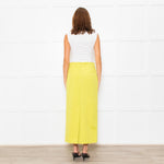 Tibi Neon Green Maxi Skirt
