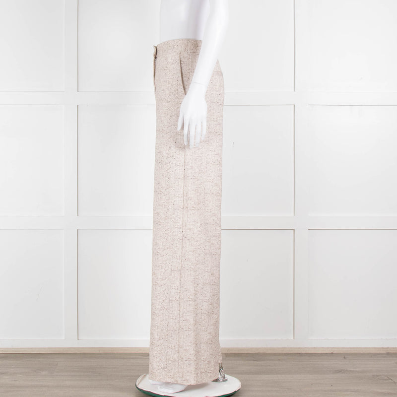 Goodmatch Beige Fleck Flared Trousers