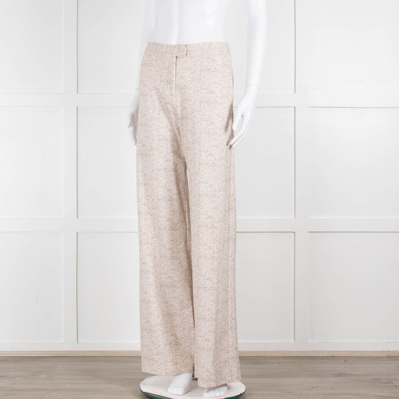 Goodmatch Beige Fleck Flared Trousers
