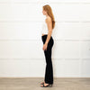 Shaft Black Velvet Flared Trousers