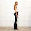Shaft Black Velvet Flared Trousers